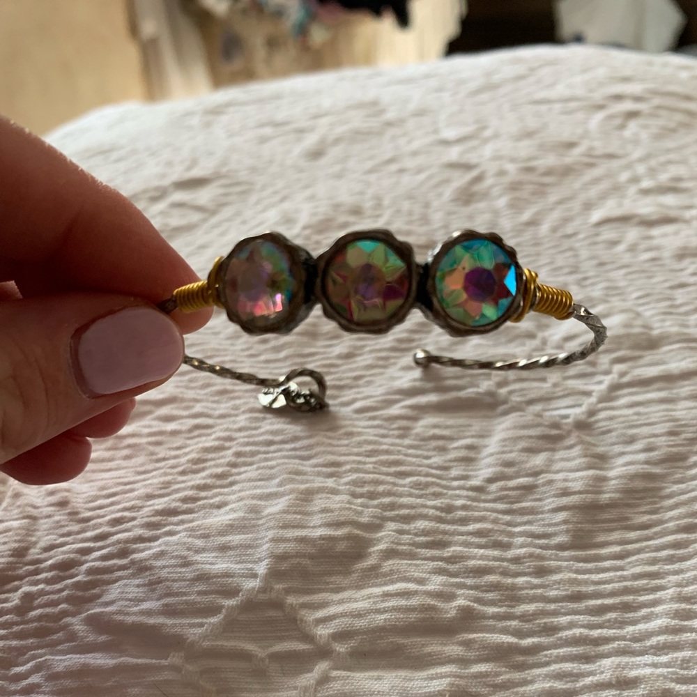 Aura AB Crystal Bangle Bracelet